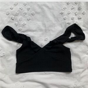 Urban Outfitters Black Crop Top